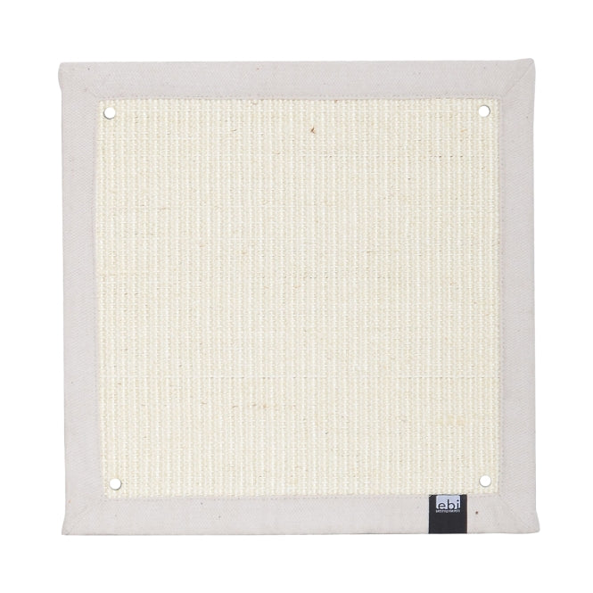 EBI Kratzmatte Krappa weiß quadratisch Sisal 38x38cm