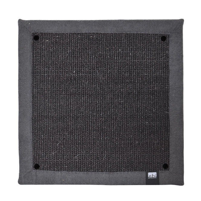 EBI Kratzmatte Krappa schwarz quadratisch Sisal 38x38cm
