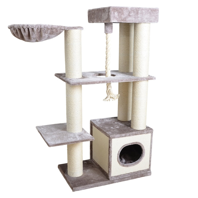 EBI Kratzbaum Leicester grau 15cm Sisal große Katzen extradicke Stämme