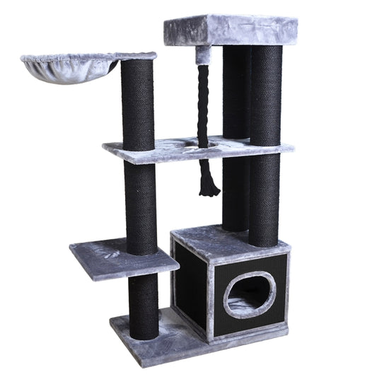 EBI Kratzbaum Leicester dunkelgrau 15cm Sisal große Katzen
