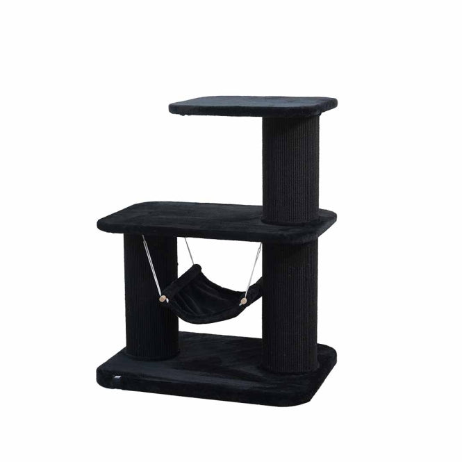 EBI Kratzbaum Houston schwarz Sisal 19cm große Katzen
