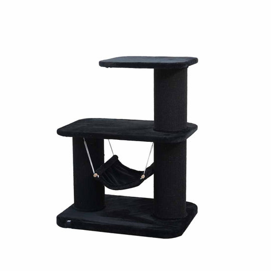 EBI Kratzbaum Houston schwarz Sisal 19cm große Katzen