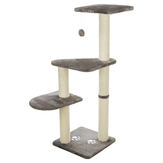 Trixie Kratzbaum Altea platingrau Sisal Liegeplatte Spielzeug 117cm